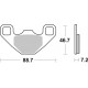 PLAQUETTES DE FREIN SBS 906 RSI