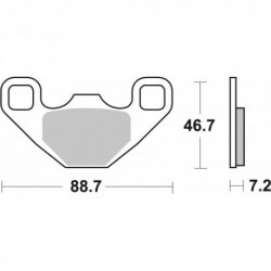 PLAQUETTES DE FREIN SBS 906 RSI
