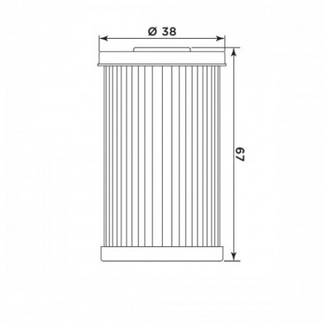 Filtre à huile MIW DA16003