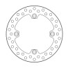 Disque de frein arrière MOTO MASTER Vintage Honda CR 125 (1989-1987), C