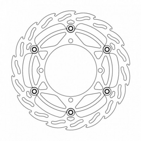 Disque de frein avant MOTO MASTER Diam.270 Flame Suzuki RM / RMZ