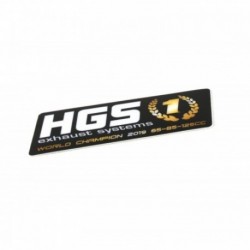 Sticker de silencieux HGS 2 stroke Noir Edition 2020