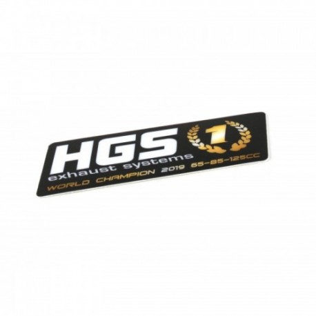 Sticker de silencieux HGS 2 stroke Noir Edition 2020