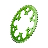 Couronne aluminium TALON Radialite 85 KX (428) Couleur Verte 50 dents