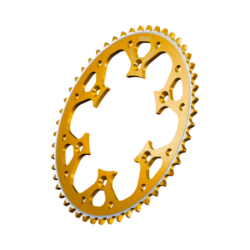 Couronne aluminium TALON Radialite Couleur OR 49 dents
