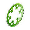 Couronne aluminium TALON Radialite Couleur verte KX KXF 50 dents