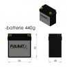 Batterie LITHIUM FULBAT KTM 250 SXF / 350 SXF / 450 SXF 2016 à 2018
