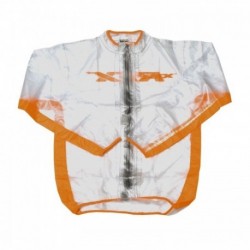 Veste de pluie RFX sport (Transparent / Orange) - taille enfant M (8-10 ans)