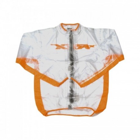 Veste de pluie RFX sport (Transparent / Orange) - taille enfant S (6-8 ans)