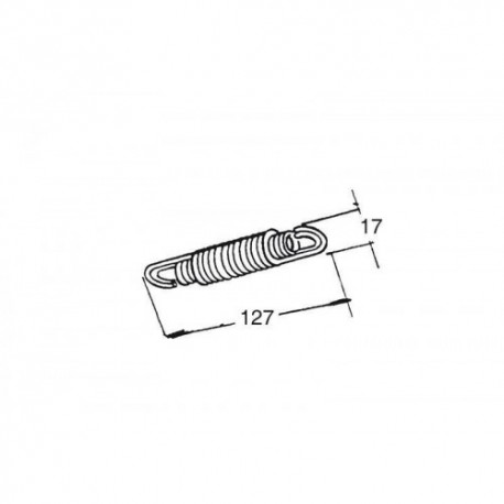 Jeu de 5 ressorts doublé BUZZETTI 127x17mm pour béquille centrale