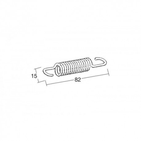 Ressort BUZZETTI 82x15mm pour béquille centrale