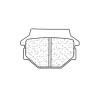 Plaquettes de frein avant cross 2466 MX10 CL BRAKES