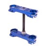 Té de fourche XTRIG ROCS Tech bleu offset 22mm