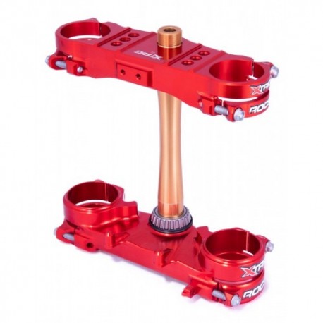 Té de fourche XTRIG ROCS Tech rouge Honda 250 CRF 2022 à 2024 / 450 CRF 2021 à 2024