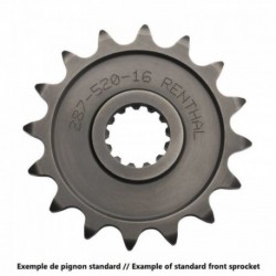 Pignon RENTHAL acier standard KTM 65 SX 2009 à 2024 / 65 TC 2014 à 2024 / 65 MC