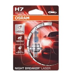 Ampoule OSRAM H7 Night Breaker Laser 12V 55W PX26D - à l'unité