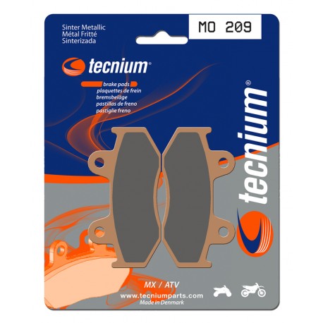 Plaquettes de frein TECNIUM MX / Quad métal fritté - MO209