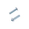 Vis tête bombée épaisse BOLT M6x1x20mm 10 pièces