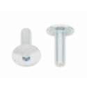 Vis tête bombée plate BOLT M6x1x20mm 10 pièces