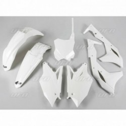 Kit plastique UFO blanc Kawasaki 250 KXF