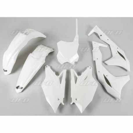 Kit plastique UFO blanc Kawasaki 250 KXF