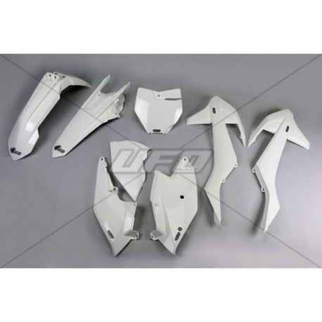 Kit plastiques UFO SX / SXF 2016 à 2018 Blanc