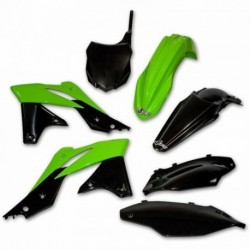 Kit plastique UFO couleur origine (2013) vert/noir Kawasaki 250 KXF