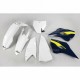 Kit plastique UFO couleur origine (2016) blanc/bleu Husqvarna 250 TC