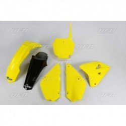 Kit plastique UFO couleur origine (2016) jaune/noir restylé Suzuki 85 RM