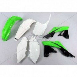 Kit plastique UFO couleur origine (2016) vert/noir/blanc Kawasaki 250 KXF