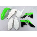 Kit plastique UFO couleur origine (2016) vert/noir/blanc Kawasaki 250 KXF