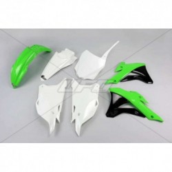 Kit plastique UFO couleur origine (2016) vert/noir/blanc Kawasaki 85 KX