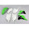 Kit plastique UFO couleur origine (2016) vert/noir/blanc Kawasaki 85 KX