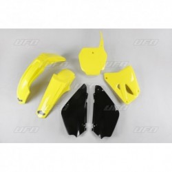 Kit plastique UFO couleur origine (2017) restylé jaune/noir Suzuki 85 RM