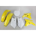Kit plastique UFO couleur origine jaune/blanc Suzuki 450 RMZ