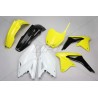 Kit plastique UFO couleur origine jaune/noir/blanc Suzuki 450 RMZ