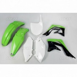 Kit plastique UFO couleur origine vert/noir/blanc Kawasaki 450 KXF