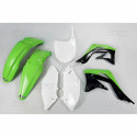 Kit plastique UFO couleur origine vert/noir/blanc Kawasaki 450 KXF