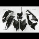 Kit plastiques UFO 250 KXF 2018 à 2020 Noir