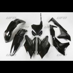 Kit plastiques UFO 250 KXF 2018 à 2020 Noir