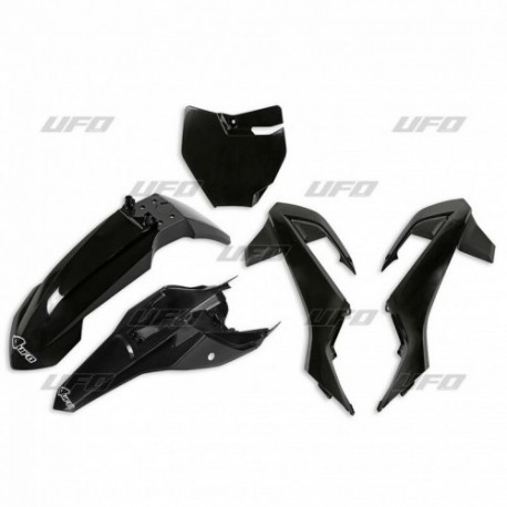 Kit plastiques UFO 65 SX 2016 à 2023 Noir
