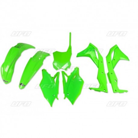 Kit plastiques UFO 250 KXF 2017 Fluo Vert Kit plastiques UFO 250 KXF 2017 Fluo Vert