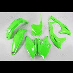 Kit plastique UFO vert fluo Kawasaki 250 KXF