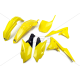 Kit plastiques UFO 250 YZF 2014 à 2018 / 250 WRF- 450 YZF 2014 à 2017 Jaune