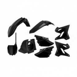 Kit plastiques Polisport 125 YZ / 250 YZ 2002 à 2021 Restyle avec boite à air couleur noir