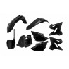 Kit plastiques Polisport 125 YZ / 250 YZ 2002 à 2021 Restyle avec boite à air couleur noir
