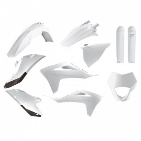 Kit plastiques Polisport GAS GAS EC / ECF 2021 à 2023 couleur blanc