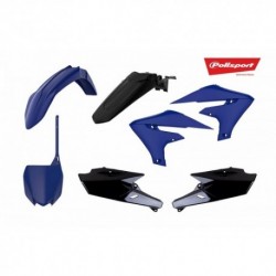 Kit plastiques Polisport 250 YZF 2014 à 2017 / 450 YZF 2014 à 2017 couleur bleu / noir