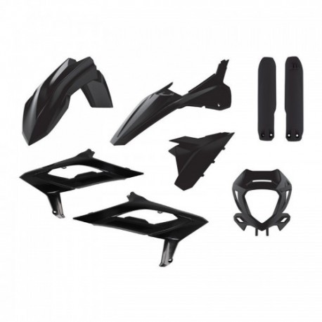 Kit plastiques Polisport BETA RR 2023 à 2024 couleur noir Kit plastiques Polisport BETA RR 2023 à 2024 couleur noir