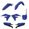 Kit plastiques Polisport 250 YZF 2019 à 2023 / 450 YZF 2018 à 2022 couleur bleu